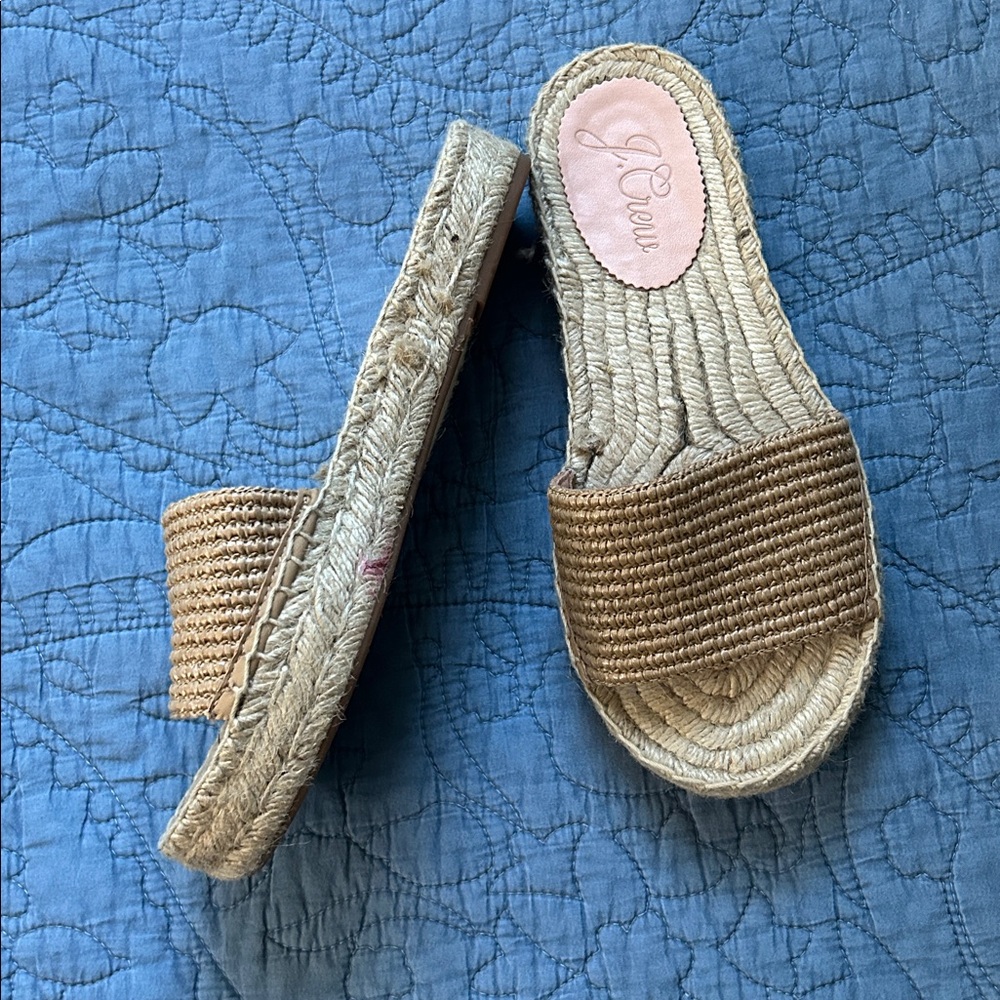 J. Crew Raffia Slides 🏝️ - Picture 3 of 5